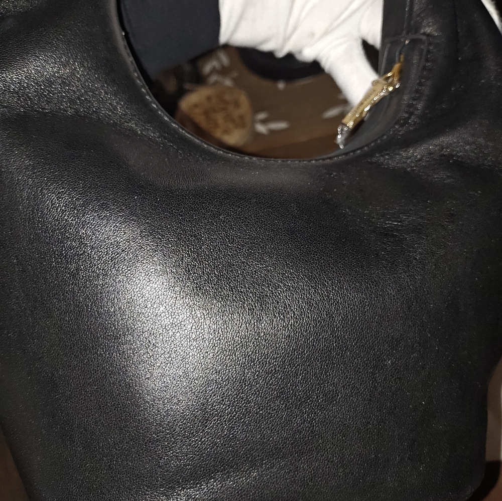 Cult Gaia Black Mini Hobo Bag with Gold Handle. - Picture 12 of 16